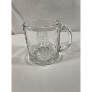 Kivu Coffee Clear Glass Mug Cup Tea Cup Made in USA 23S3